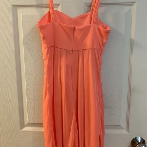 David's Bridal Junior Bridesmaid Dress - Coral - Picture 2 of 3
